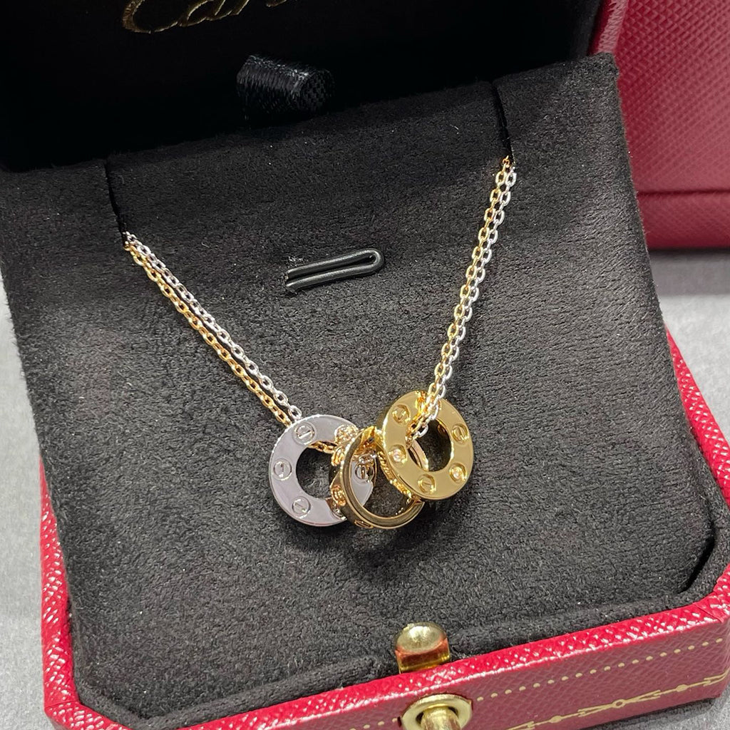 [Renovia Jewelry]LOVE 6 DIAMOND PENDANT NECKLACE