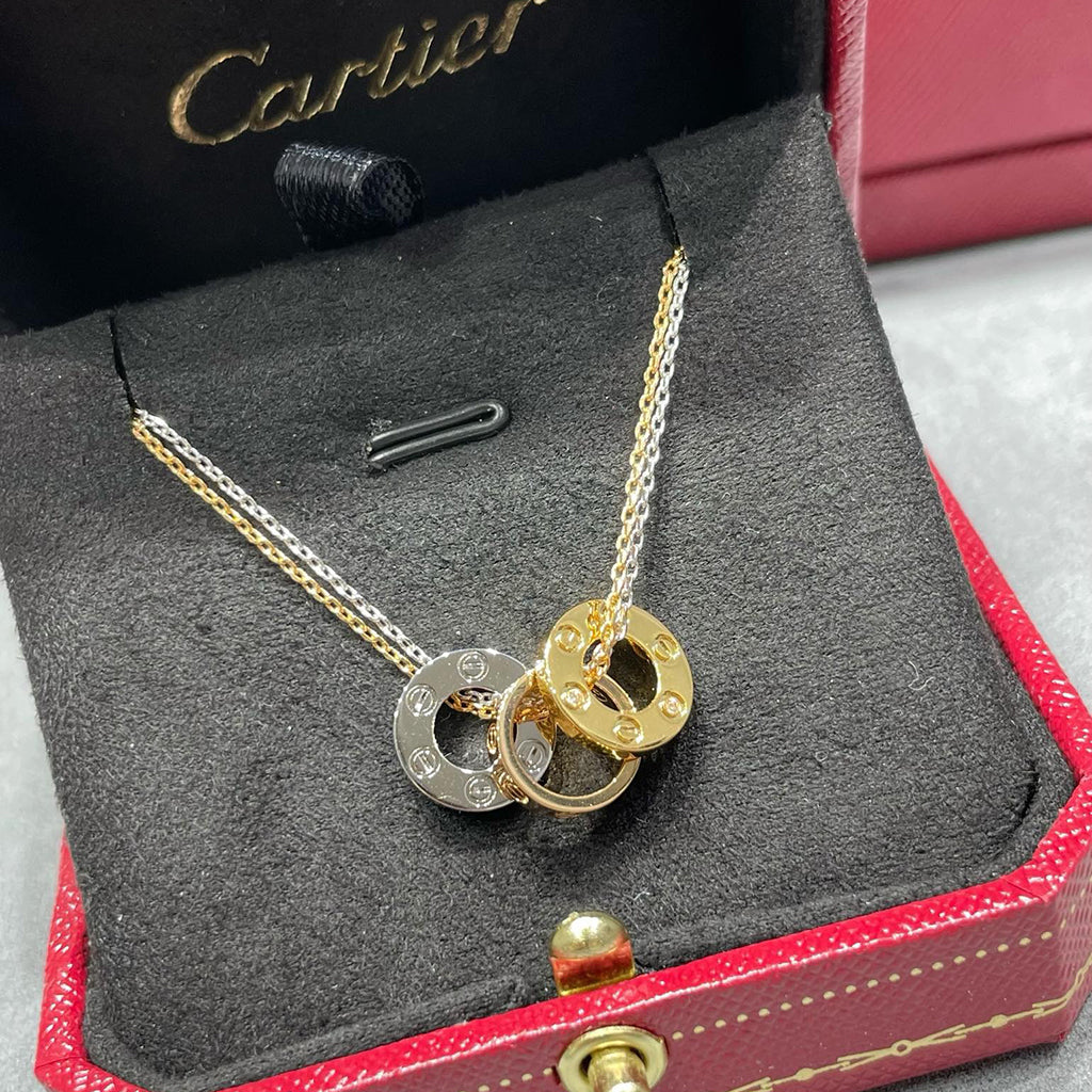 [Renovia Jewelry]LOVE 6 DIAMOND PENDANT NECKLACE