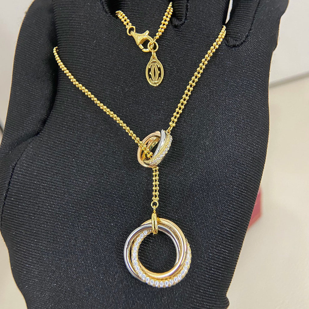 [Renovia Jewelry]TRINITY DIAMONDS NECKLACE
