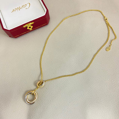 [Renovia Jewelry]TRINITY DIAMONDS NECKLACE