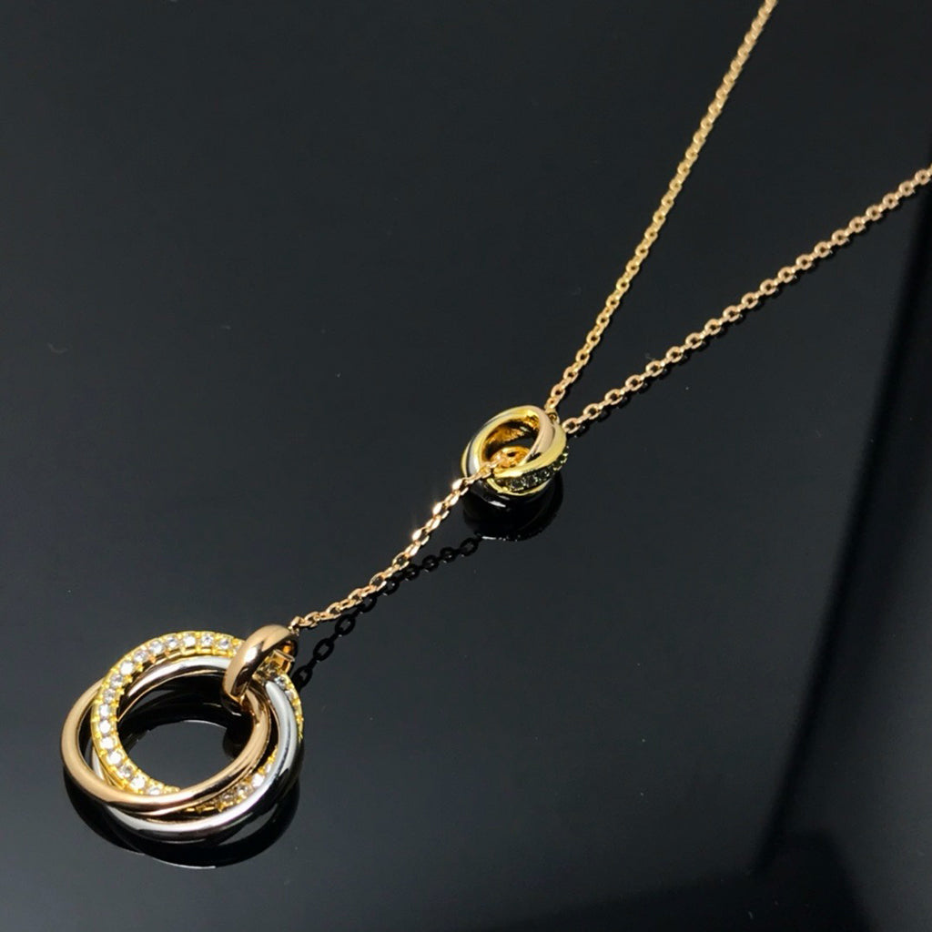 [Renovia Jewelry]TRINITY DIAMONDS NECKLACE