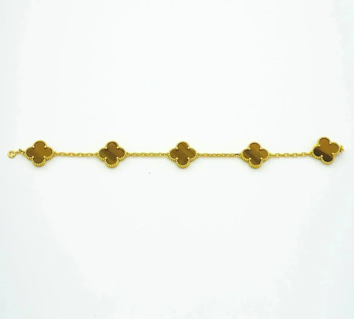 [Renovia Jewelry] CLOVER 5 MOTIFS TIGER EYE BRACELET COLLECTION
