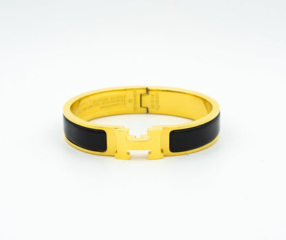 [Renovia Jewelry]H BLACK BRACELET