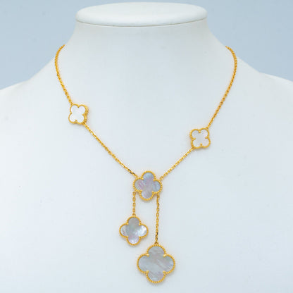 [Renovia Jewelry]CLOVER MOTHER OF PEARL NECKLACE 6 MOTIF