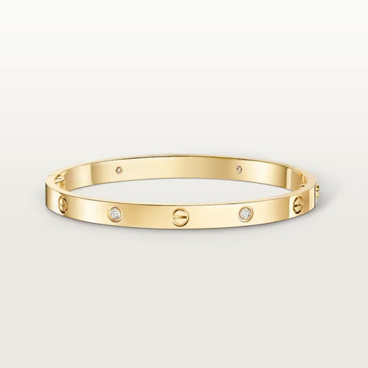 [Renovia Jewelry]LOVE BRACELET 4.8MM 4 DIAMONDS