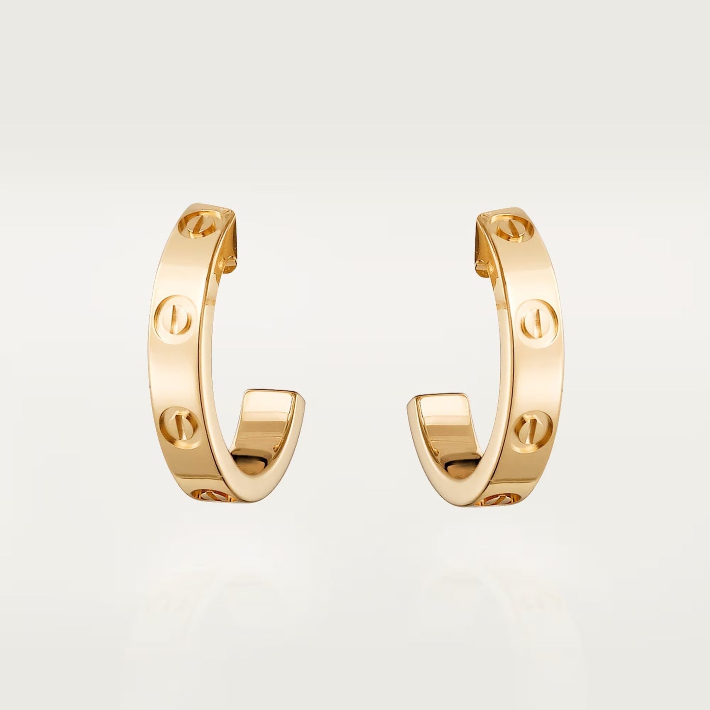 [Renovia Jewelry]LOVE EARRINGS 2.65 MM NO DIAMOND SMALL