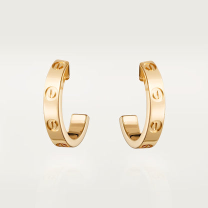 [Renovia Jewelry]LOVE EARRINGS 2.65 MM NO DIAMOND SMALL