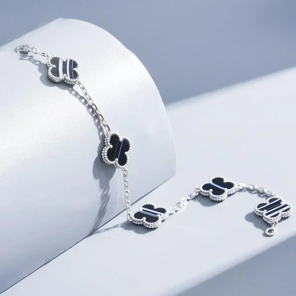 [Renovia Jewelry] CLOVER 5 MOTIF PULSAR STONE BRACELET COLLECTION