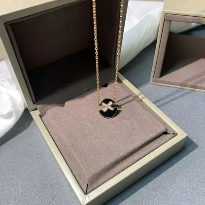 [Renovia Jewelry]JEUX DE ROSE GOLD DIAMOND NECKLACE