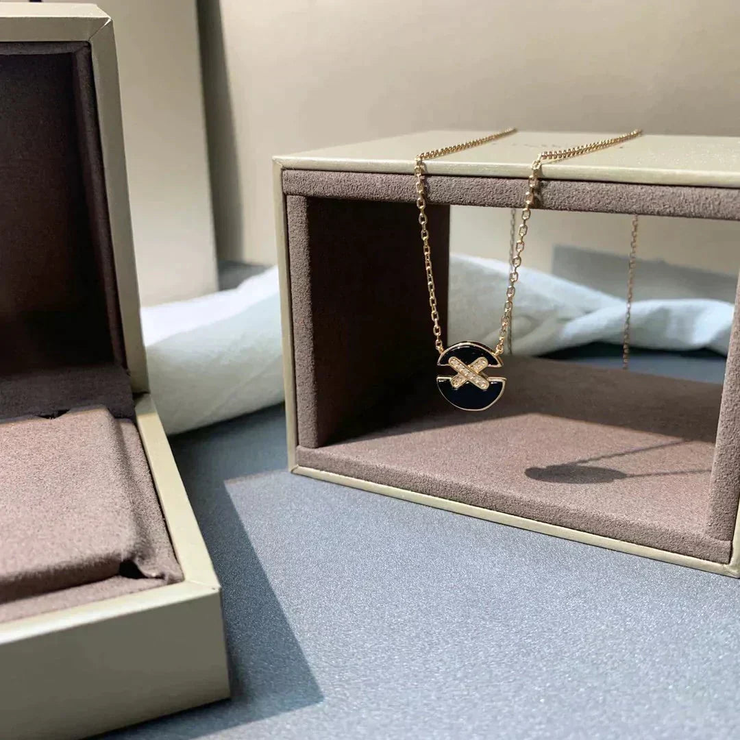 [Renovia Jewelry]JEUX DE ROSE GOLD DIAMOND NECKLACE