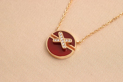 [Renovia Jewelry]JEUX DE ROSE GOLD DIAMOND NECKLACE