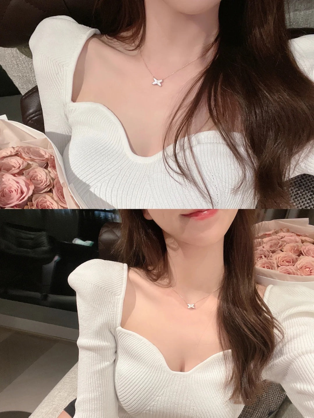[Renovia Jewelry]JEUX DE NECKLACE 1 DIAMOND