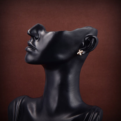 [Renovia Jewelry]JEUX DE GOLD DIAMOND EARRINGS