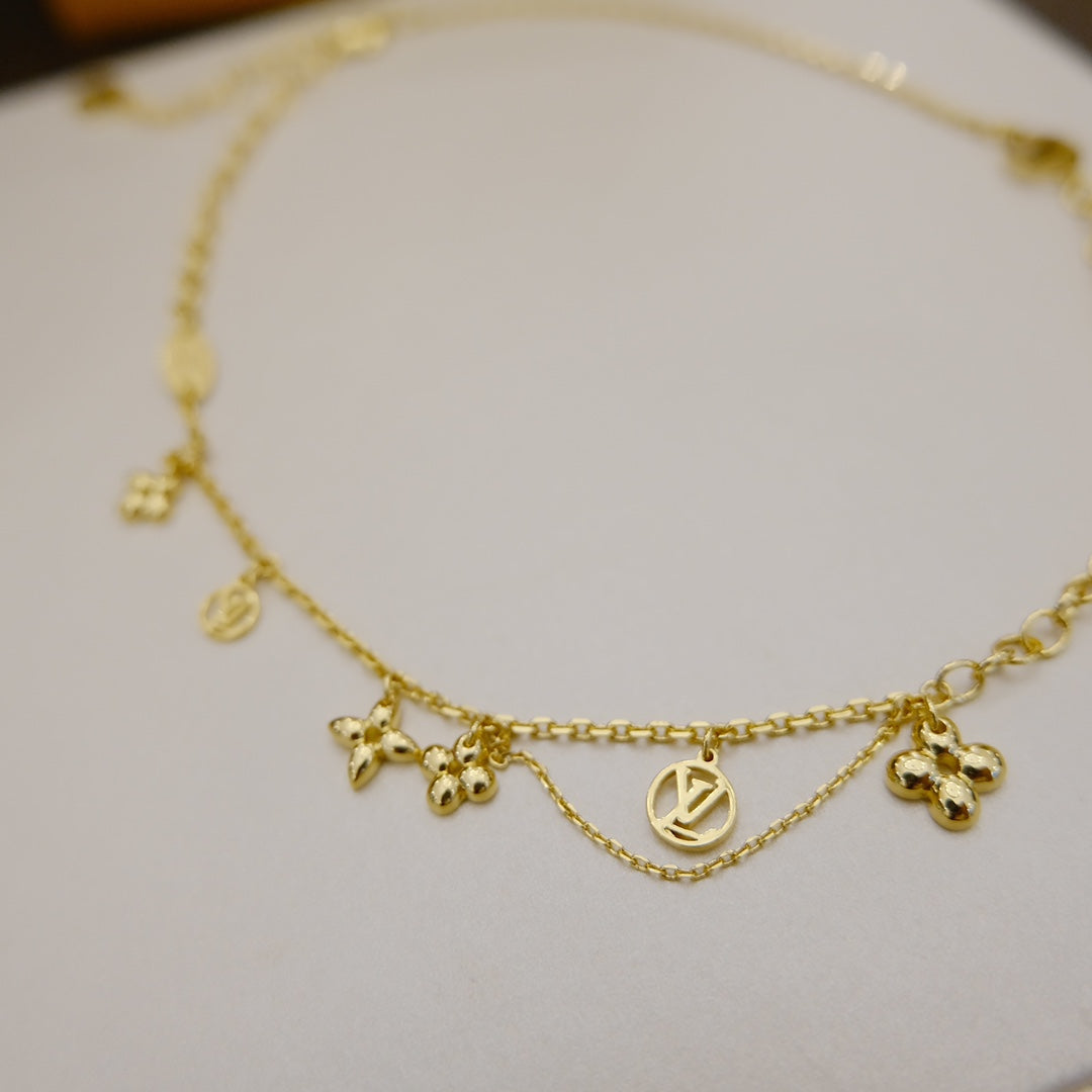 [Renovia Jewelry]BLOOMING SUPPLE NECKLACE BRASS