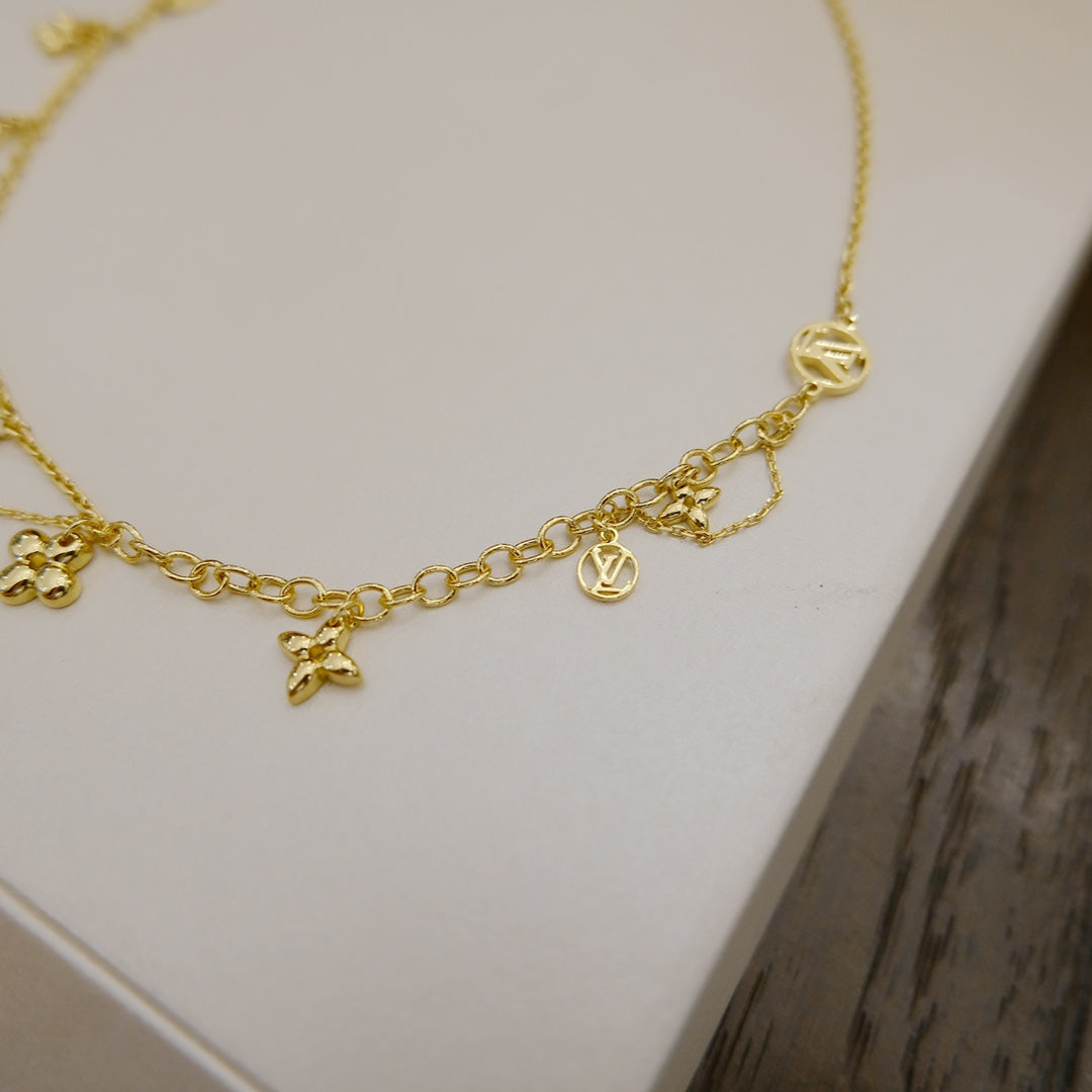 [Renovia Jewelry]BLOOMING SUPPLE NECKLACE BRASS