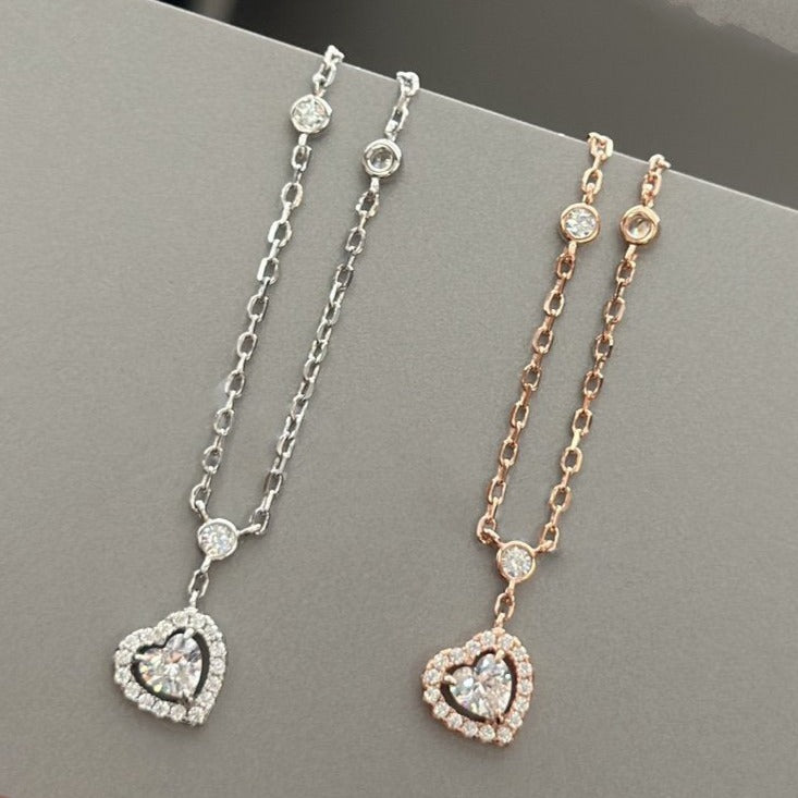 [Renovia Jewelry]JOY HEART DIAMOND NECKLACE