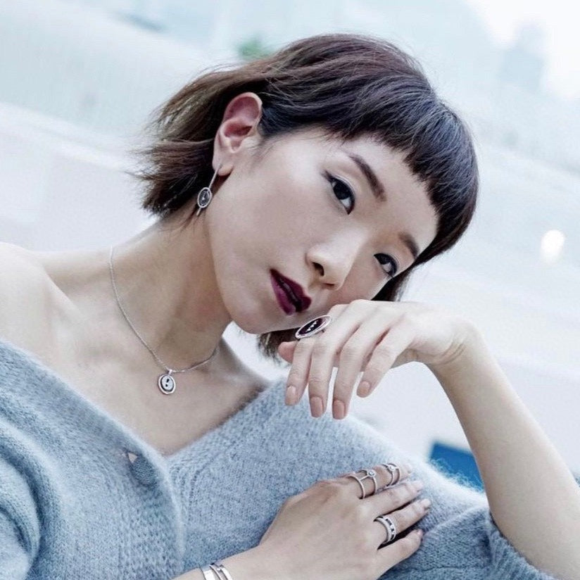 [Renovia Jewelry]LUCKY MOVE ARROW PINK GOLD DIAMOND EARRINGS