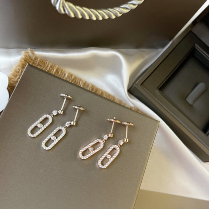 [Renovia Jewelry]DORMEUSES MOVE UNO DIAMOND EARRINGS