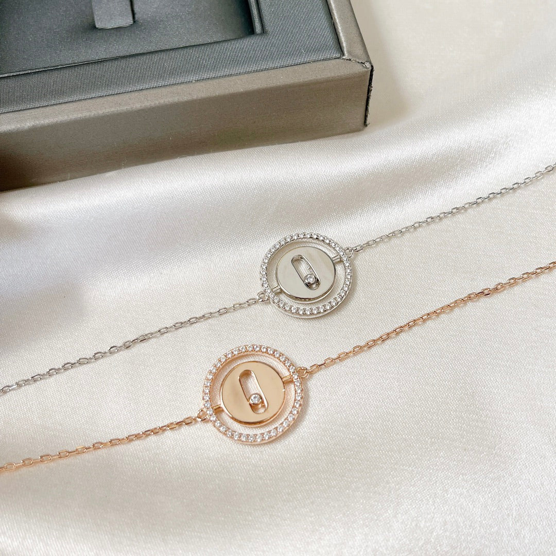 [Renovia Jewelry]LUCKY MOVE PAVED DIAMOND BRACELET