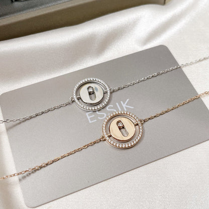 [Renovia Jewelry]LUCKY MOVE PAVED DIAMOND BRACELET