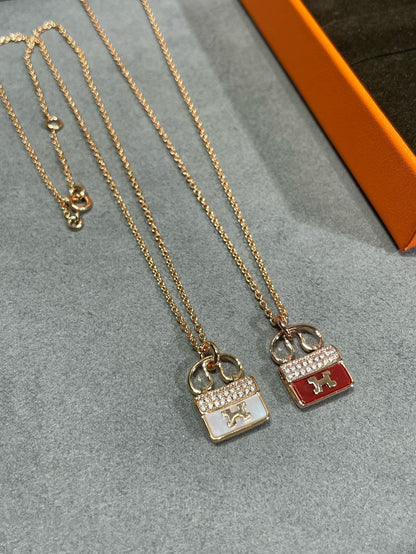 [Renovia Jewelry]H CIRCE MOISSANITE PENDANT NECKLACE GOLD