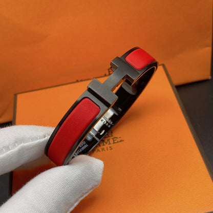 [Renovia Jewelry]CLIC HM SO BLACK RED BRACELET