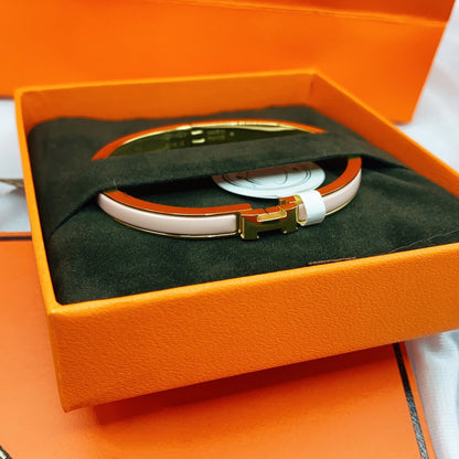 [Renovia Jewelry]CLASSIC HM CLIC  PINK 8MM ENAMEL BRACELET