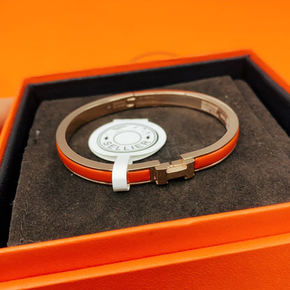 [Renovia Jewelry]CLASSIC HM CLIC RED 8MM ENAMEL BRACELET