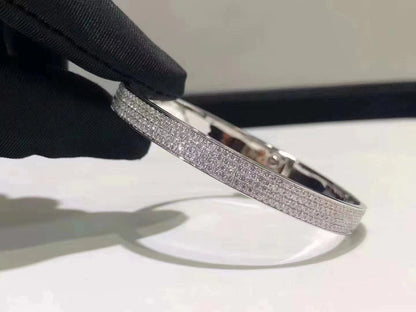 [Renovia Jewelry]HM KELLY BRACELET IN SILVER AND FULL PAVE DIAMOND