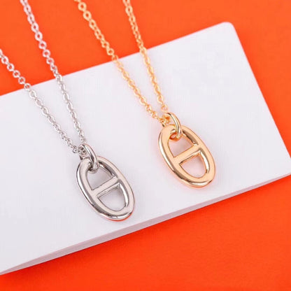 [Renovia Jewelry]HM PIG NOSE NECKLACE