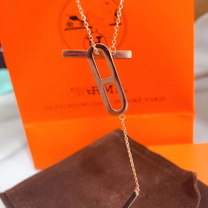 [Renovia Jewelry]HM NECKLACE PLATINUM ROSE GOLD DIAMOND