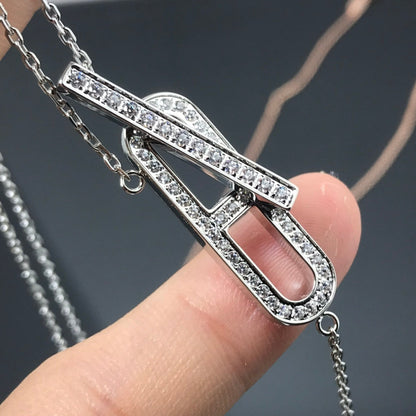 [Renovia Jewelry]HM NECKLACE PLATINUM ROSE GOLD DIAMOND