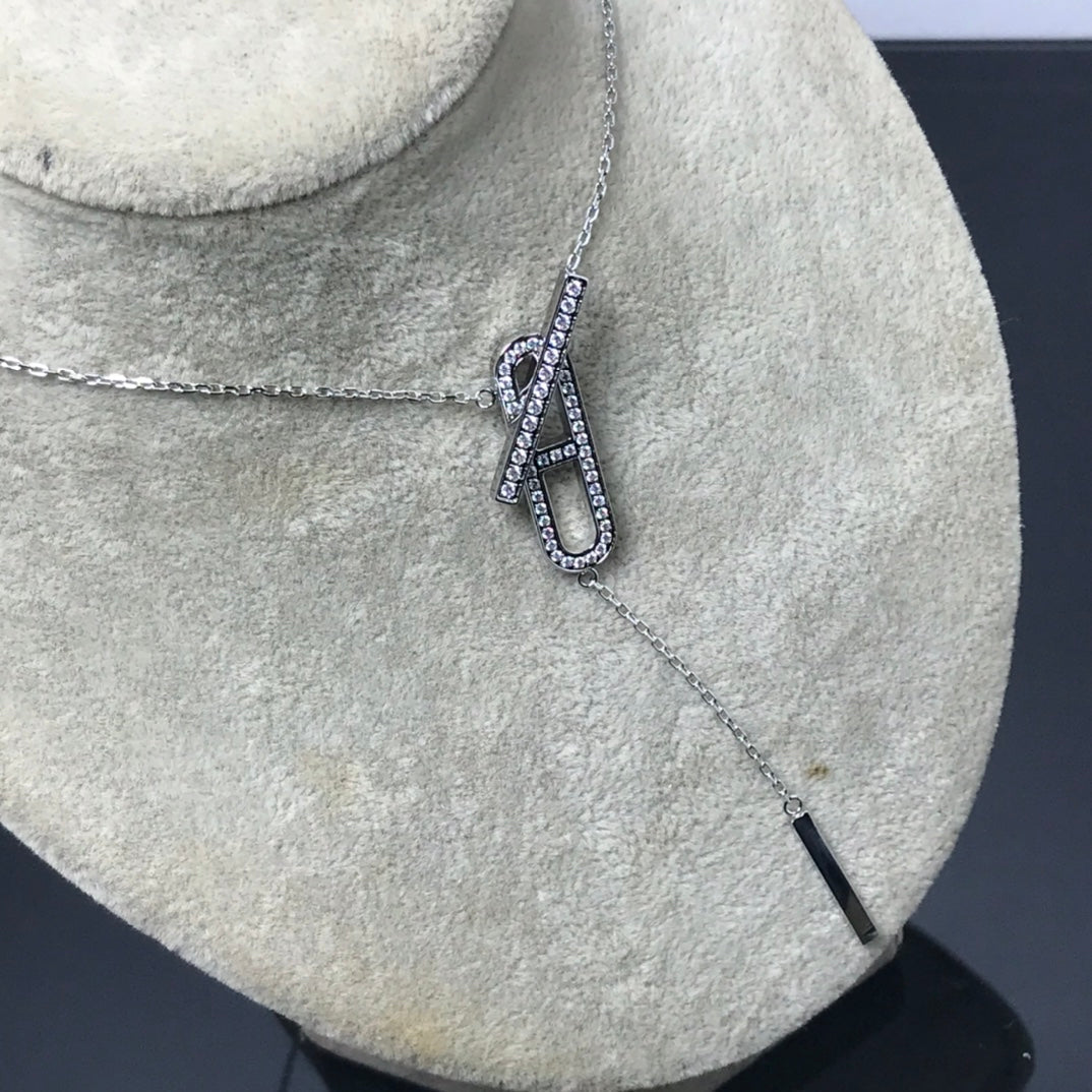 [Renovia Jewelry]HM NECKLACE PLATINUM ROSE GOLD DIAMOND