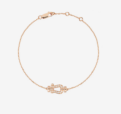 [Renovia Jewelry]FORCE 10 FULL DIAMOND BUCKLE CHAIN LINK MINI MODEL