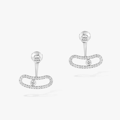 [Renovia Jewelry]MOVE UNO SILVER DIAMOND EARRINGS