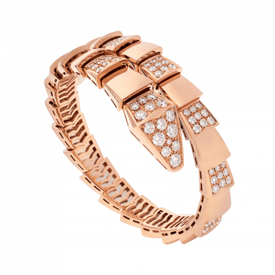[Renovia Jewelry]SERPENTI WIDE BRACELET PINK GOLD DIAMOND