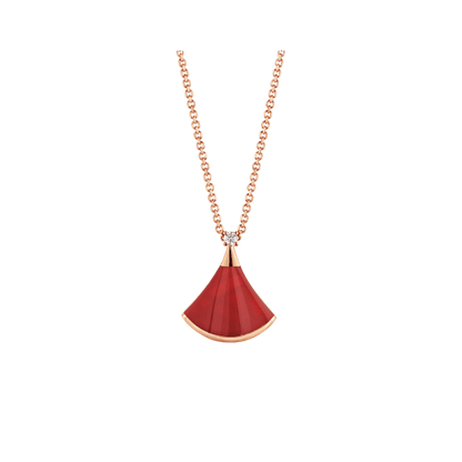 [Renovia Jewelry]DREAM NECKLACE CARNELIAN 1 DIAMOND