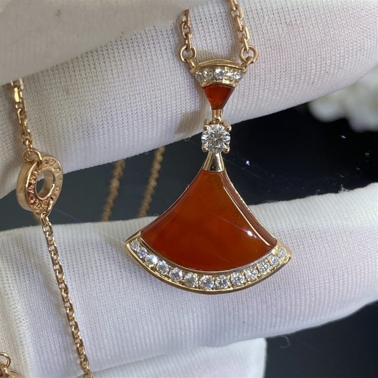 [Renovia Jewelry]DREAM NECKLACE CARNELIAN DIAMOND
