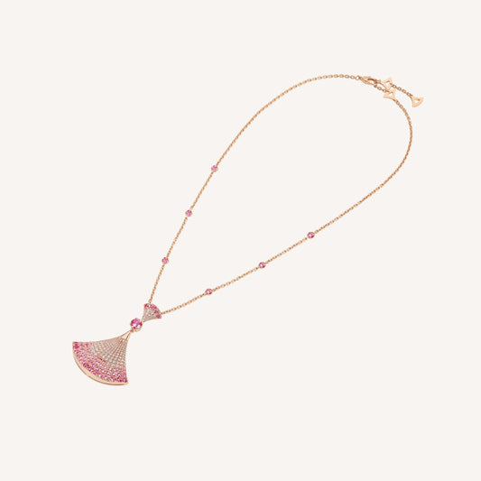 [Renovia Jewelry]DREAM NECKLACK DIAMOND PINK GOLD