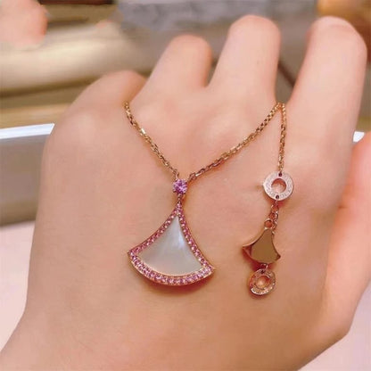 [Renovia Jewelry]DREAM NECKLACE MOP DIAMOND PINK