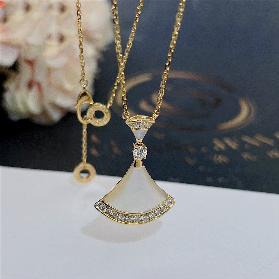 [Renovia Jewelry]DREAM NECKLACE MOP GOLD DIAMOND