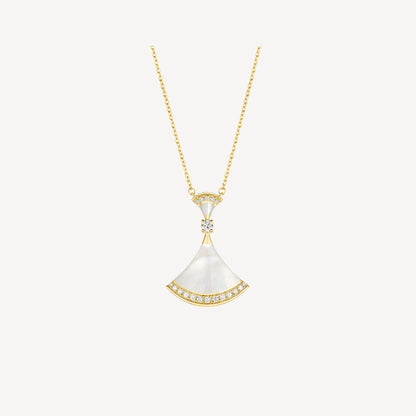 [Renovia Jewelry]DREAM NECKLACE MOP GOLD DIAMOND