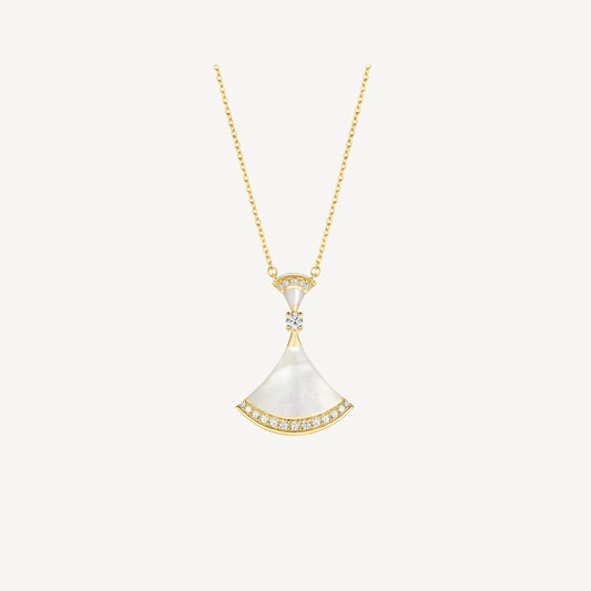 [Renovia Jewelry]DREAM NECKLACE MOP GOLD DIAMOND