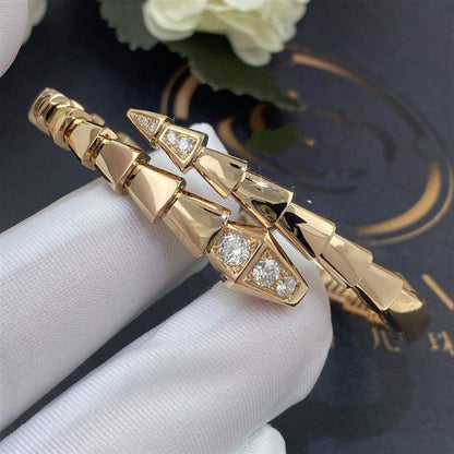 [Renovia Jewelry]SERPENTI BRACELET DIAMONDS PINK GOLD