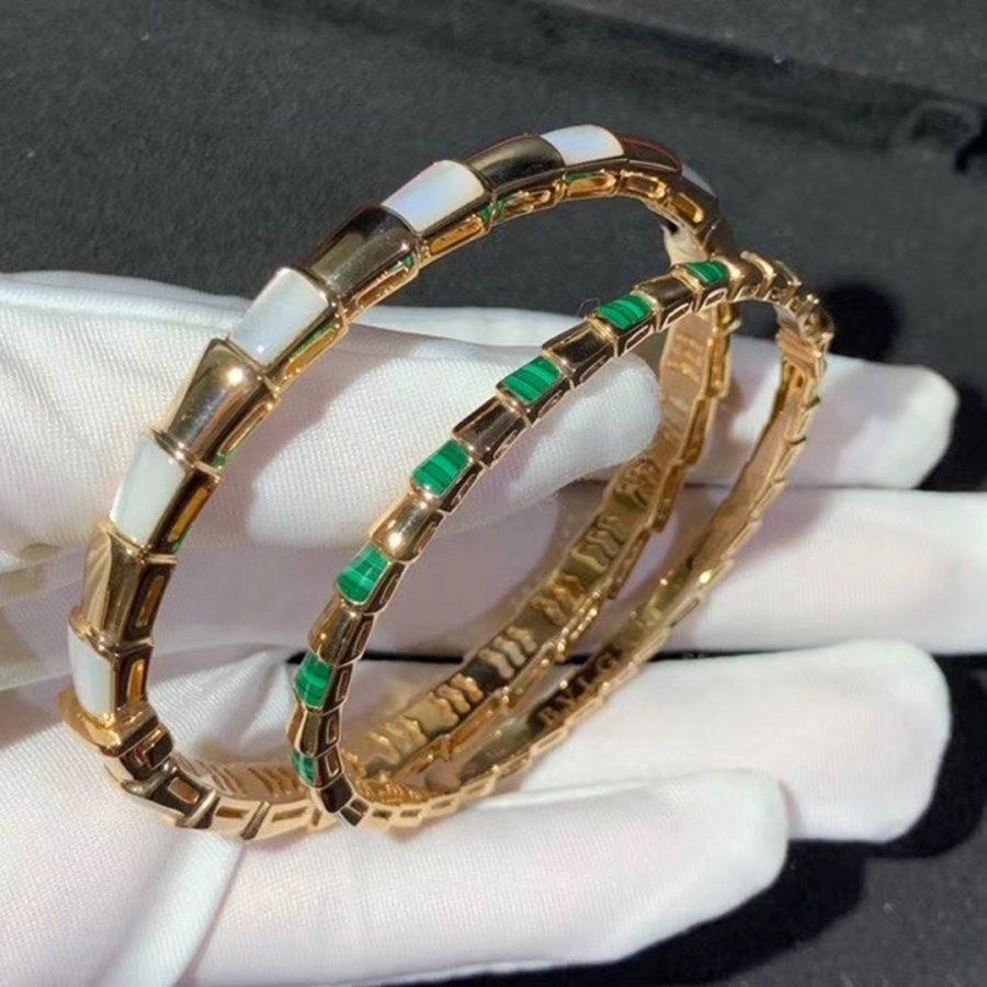 [Renovia Jewelry]SERPENTI BRACELET PINK GOLD MOP