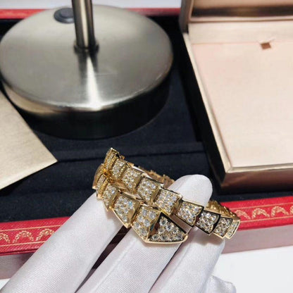 [Renovia Jewelry]SERPENTI BRACELET 8MM GOLD DIAMOND