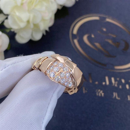 [Renovia Jewelry]SERPENTI RING PINK GOLD DIAMOND