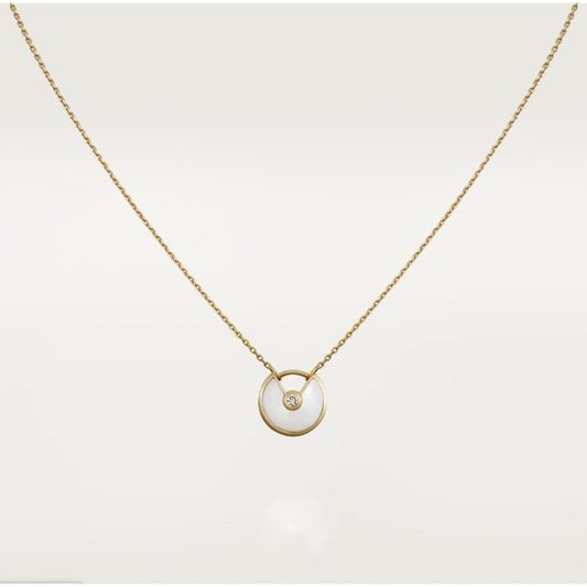 [Renovia Jewelry]AMULETTE ROSE GOLD MOP NECKLACE