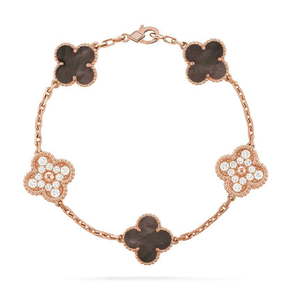 [Renovia Jewelry] CLOVER 5 MOTIF GRAY MOP BRACELET COLLECTION