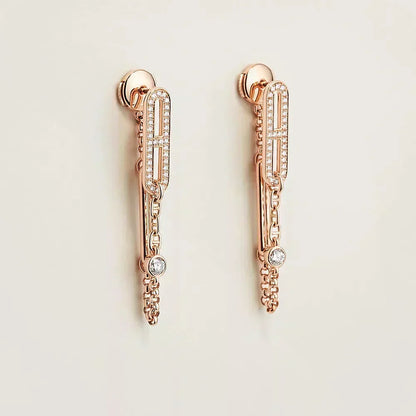 [Renovia Jewelry]CHAINE CHAOS DIAMOND DROP EARRINGS